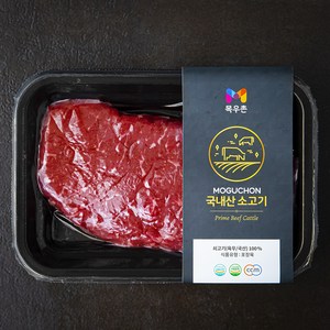 목우촌 국내산 소고기 칼집 등심 2등급 구이용 (냉장), 200g, 1개