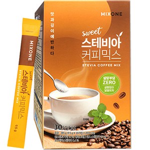 믹스원 스위트 스테비아 커피믹스, 9.5g, 30개입, 4개