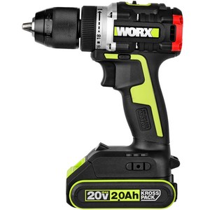 WORX 충전 드릴 드라이버 WU182.1 20V 2.0AH BL, 1개