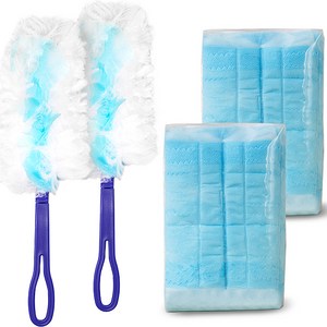 생활공식 홈 더스터 먼지털이개 핸들 + 리필 15p 세트, 블루, 2세트