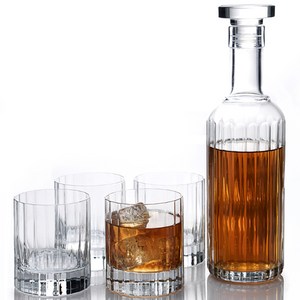 루이지보르미올리 바흐 위스키 디캔터 700ml + 언더락잔 4p 세트, 1세트