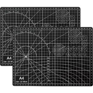 다다 양면 데스크 컷팅매트 A4 2p, 검정