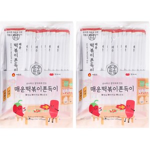 순수한집 매운 떡볶이 쫀득이 15p, 375g, 2개