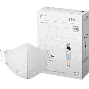 아에르피크라이트보건용마스크(KF80)(소형2)(흰색), 50개입, 화이트, 1개