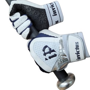 인빅터스 야구 배팅 장갑 양손착용, 네이비 + 블랙