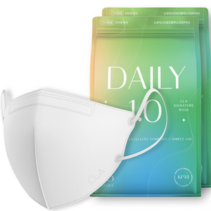 CLA 데일리 보건용 마스크 대형 KF94, 25개입, 화이트, 2개
