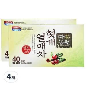 다농원 헛개열매차 티백, 1g, 40개입, 4개