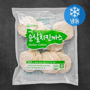 상신 순살 치킨까스 10장 (냉동), 600g, 1팩