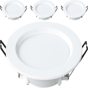 코콤 LED 에코 다운라이트 8W 주백색 4000K 125mm x 35mm, 화이트, 4개