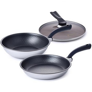 알텐바흐 인덕션 헥사 통 5중 프라이팬 3종 세트, 혼합색상, 26F+26W+26..., 1개