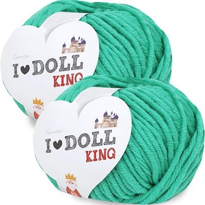 니뜨 아이돌킹 실 45g, 28 에메랄드, 2개