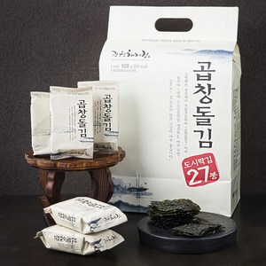 해저식품 광천해저 곱창돌김 도시락김 27봉, 108g, 1개