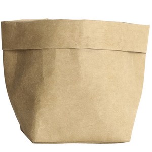 핫데이썸 다용도 방수 종이 화분 커버 페이퍼백, 베이지