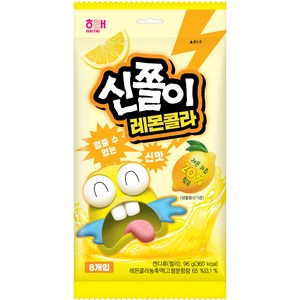 해태제과 신쫄이 레몬콜라 8개입, 96g, 1개