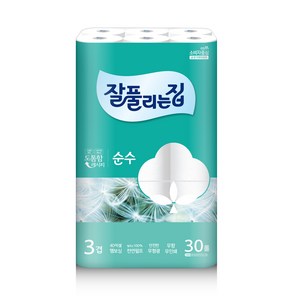 잘풀리는집 3겹 순수 천연펄프 고급롤화장지