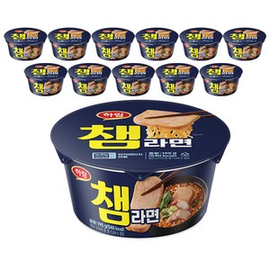 하림 챔라면 컵 195g, 12개