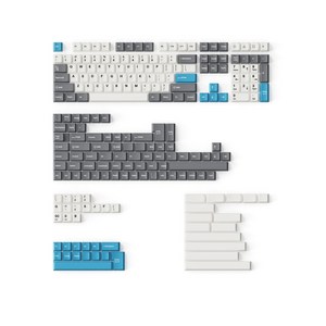 키크론 체리프로파일 이중사출 PBT 영문 키캡 풀 세트 219키 교체용 PBT-12