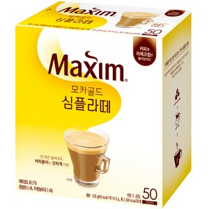 맥심 모카골드 심플라떼 커피믹스, 10.5g, 50개입, 1개