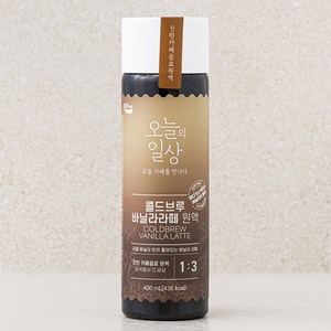 오늘의일상 콜드브루 바닐라라떼 원액, 400ml, 1개