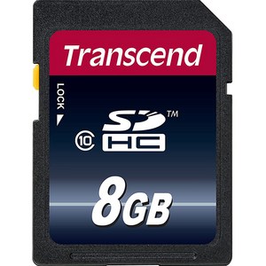 트랜센드 SDHC CLASS10 메모리카드 TS8GSDHC10, 8GB, 1개