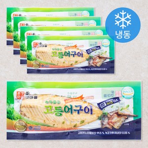 본갯마을 녹차품은 고등어구이 (냉동), 소 70g, 5팩