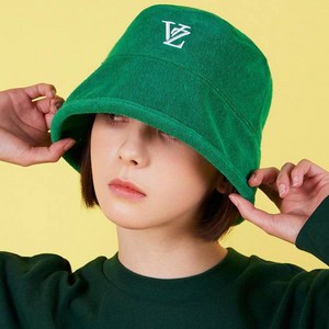 바잘 모노그램 로고 타월 버킷햇