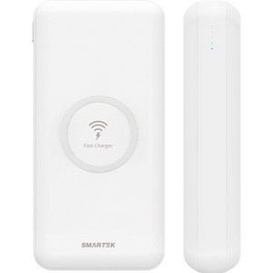 스마텍 유무선 고속충전 보조배터리 20000mAh, STPB-QW20, 화이트