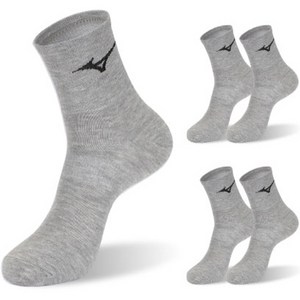 미즈노 스피드 미드 스포츠 양말, M, 그레이, 5세트