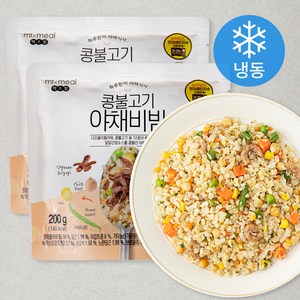 믹스밀 콩불고기 야채 비빔 (냉동), 200g, 2개