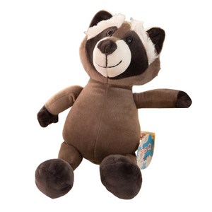 다다랜드 아마존 정글 탐험 동물 인형, 32cm, 라쿤