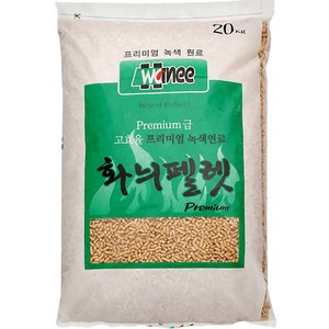 화늬 연료용 캠핑난로 목재 우드 펠렛, 20kg, 1개