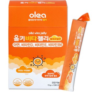올레아 유아용 올키 비타젤리 아연 열대과일맛 15p, 225g, 1개