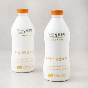 상하목장 유기가공식품 인증 드링킹 요거트, 750ml, 2개