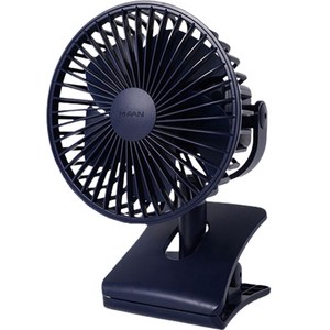 엠팬 클립형 부착형 배터리 탈부착 써큘레이터 M2-FAN + 보조배터리 세트, 네이비