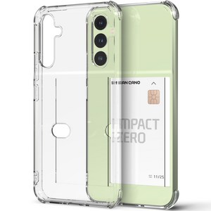 모란카노 슬라이드 카드수납 투명 젤리 휴대폰 케이스 2P