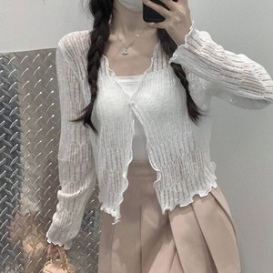 마켓에이 여성용 썸머 심플 가디건