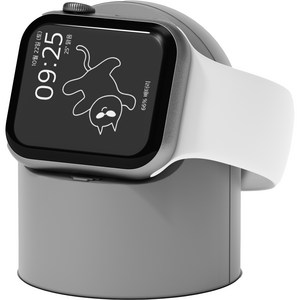 누아트 애플워치 실리콘 충전독 거치대, 그레이