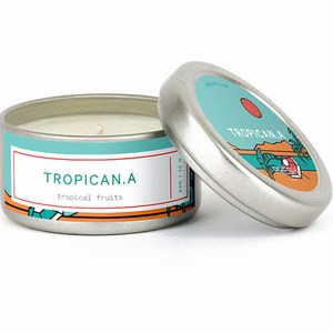 프레쉬 소이 캔들 향초 스몰 60g, TROPICANA 트로피칼 프룻, 1개