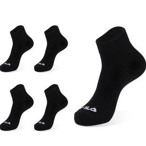 휠라 데일리 단목 5켤레, S, 블랙, 1세트