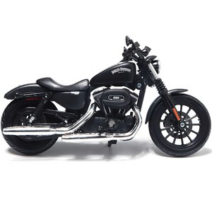 마이스토 1:12 할리데이비슨 오토바이 다이캐스트 sportster iron 883, 매트 블랙, 1개