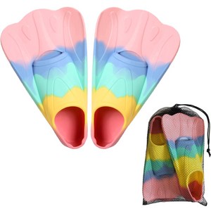 젠토이 아동용 슝슝 오리발, 33~35, 레인보우캔디, 1개