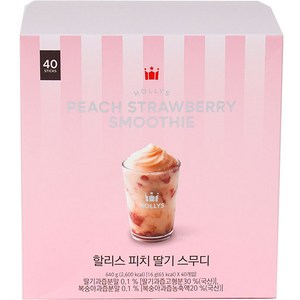 할리스 피치 딸기 스무디 스틱, 640g, 40개입, 1개