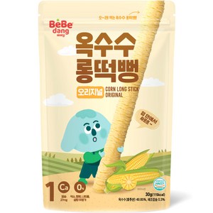 베베당 옥수수 롱떡뻥, 오리지널, 30g, 1개