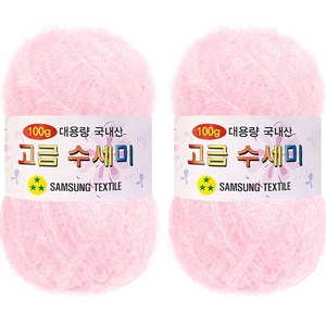 yarna 대용량 고급수세미 105 흰분홍 100g, 105(흰분홍), 2개