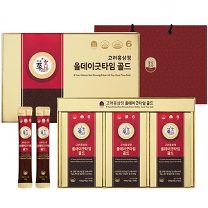 풍년보감 6년근 고려홍삼정 올데이굿타임 골드 30포 세트 + 쇼핑백, 300g, 1세트