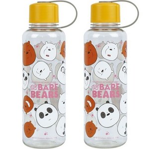 위베어베어스 플레이 보틀 고리 2p, 혼합색상, 500ml