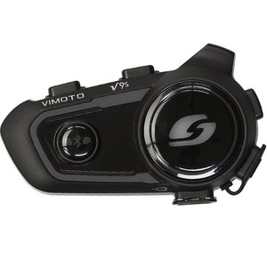 Vimoto 오토바이 헬멧 전용 블루투스 헤드셋 풀세트, V9s, 블랙 + 실버 + ...