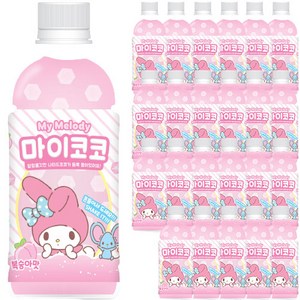 마이멜로디 마이코코 복숭아맛, 340ml, 24개