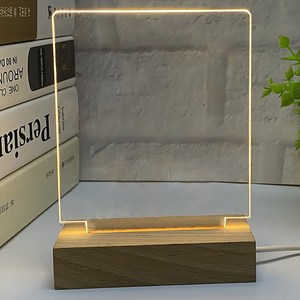 앞날앤 네온사인 글씨쓰는 조명 아크릴 메모판 무드등 AP-001, 사각