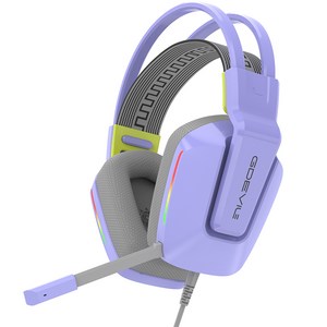 지데빌 G737 TUNE71 가상 7.1채널 RGB 서라운드 노이즈 캔슬링 단방향 마이크 게이밍 헤드셋